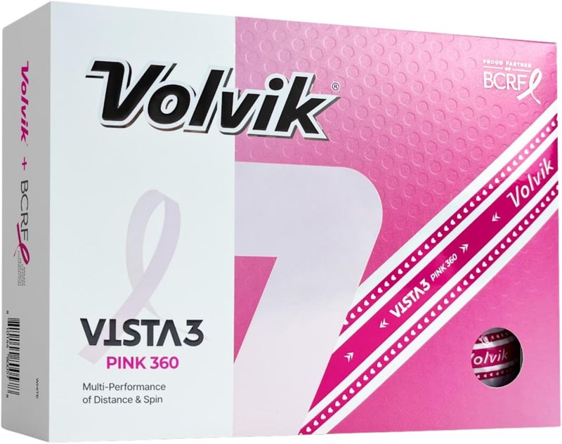 Volvik كرات جولف BCRF (مؤسسة أبحاث سرطان الثدي) - التوعية بسرطان الثدي - Image 1